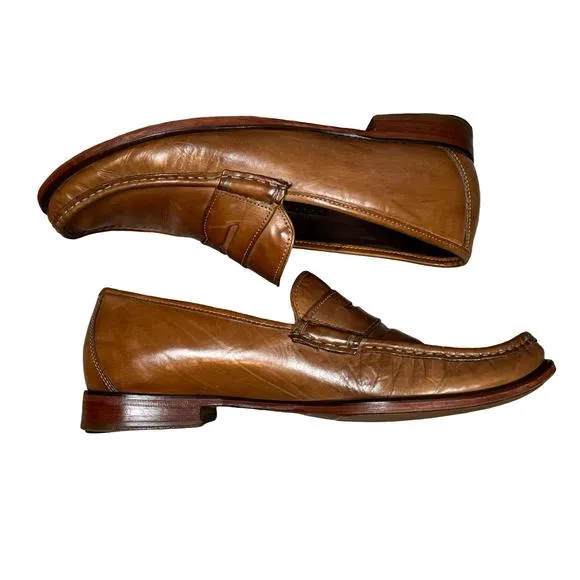 COLE HAAN Men’s 9.5 M Aiden Tan Leather Penny Loafer Nike Air Moccasin
