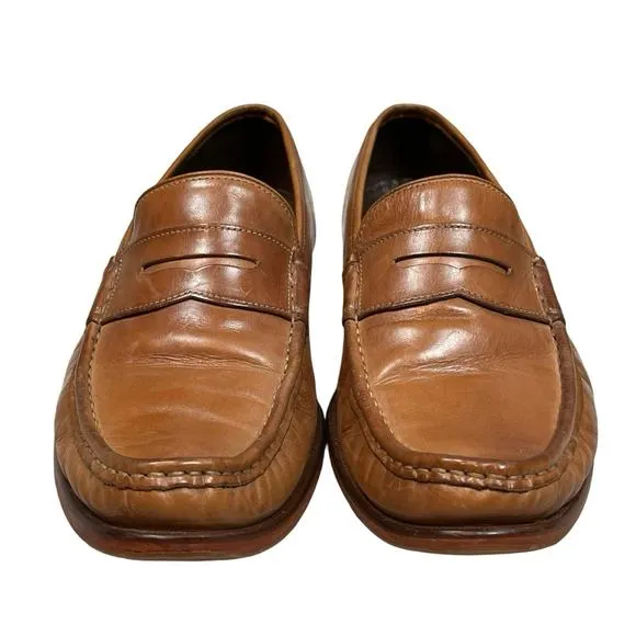 COLE HAAN Men’s 9.5 M Aiden Tan Leather Penny Loafer Nike Air Moccasin