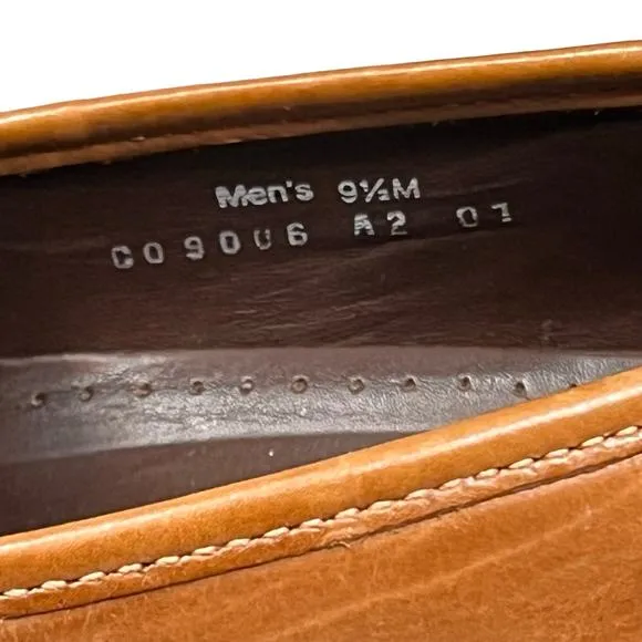 COLE HAAN Men’s 9.5 M Aiden Tan Leather Penny Loafer Nike Air Moccasin