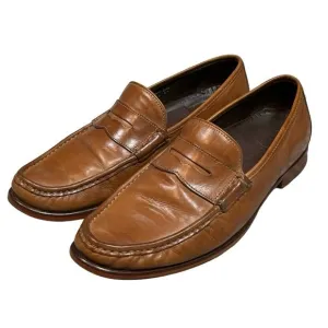 COLE HAAN Men’s 9.5 M Aiden Tan Leather Penny Loafer Nike Air Moccasin