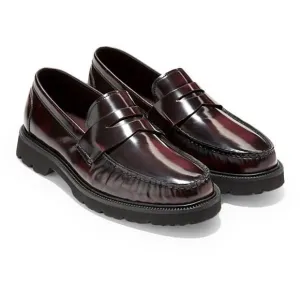 Cole Haan Mens American Class Brown Leather Slip On Evening Loafers Shoes NWOB
