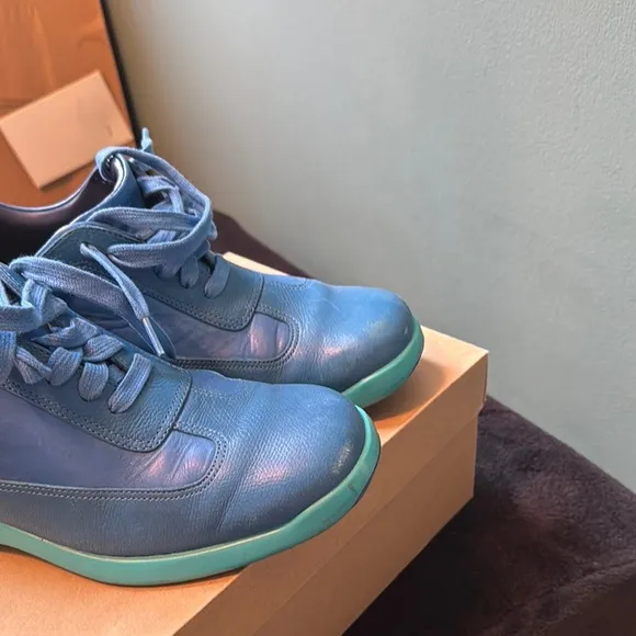 Cole Haan Men's Blue Leather Sneakers