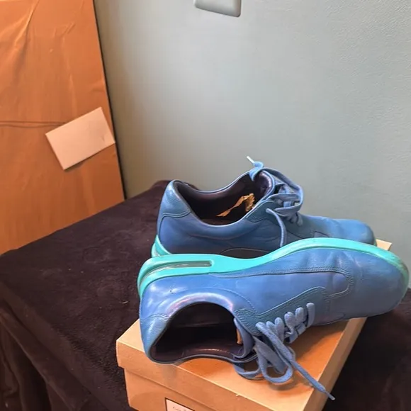 Cole Haan Men's Blue Leather Sneakers