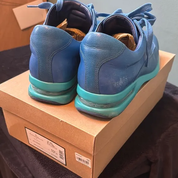 Cole Haan Men's Blue Leather Sneakers