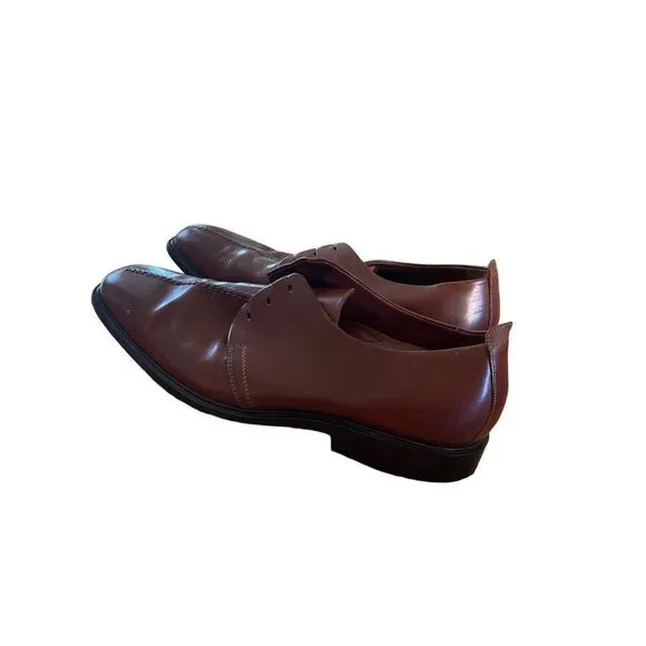 Cole Haan Mens Brown Leather Beckett Split Toe Oxford Dress Shoes Size 13M