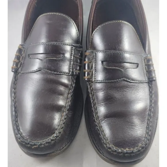 Cole Haan Men's Dark Brown Pinch Prep Slip-On Penny Loafer Size 6E