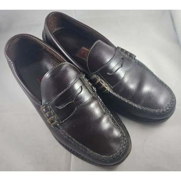 Cole Haan Men's Dark Brown Pinch Prep Slip-On Penny Loafer Size 6E