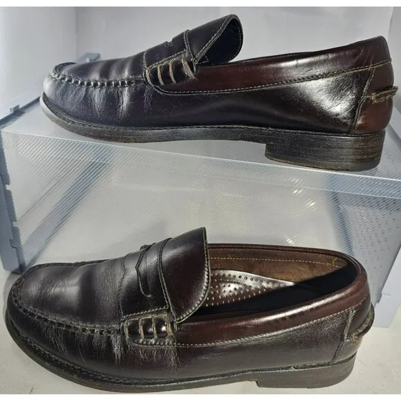 Cole Haan Men's Dark Brown Pinch Prep Slip-On Penny Loafer Size 6E