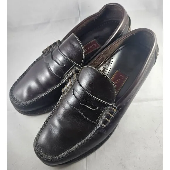 Cole Haan Men's Dark Brown Pinch Prep Slip-On Penny Loafer Size 6E