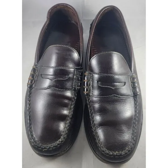 Cole Haan Men's Dark Brown Pinch Prep Slip-On Penny Loafer Size 6E