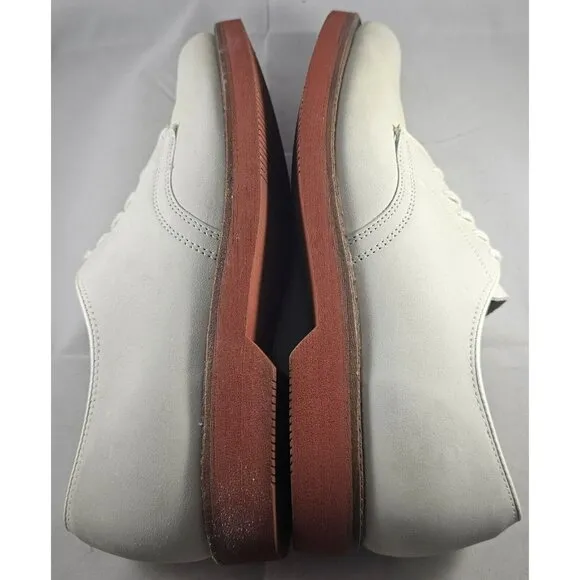 Cole Haan Men’s G2 Oxford Light Colored Ivory Suede Brown Trim Dress Shoes SZ 6E
