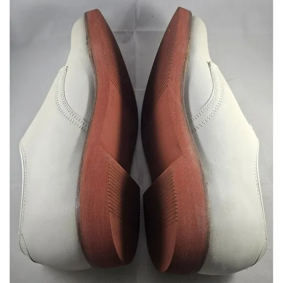 Cole Haan Men’s G2 Oxford Light Colored Ivory Suede Brown Trim Dress Shoes SZ 6E