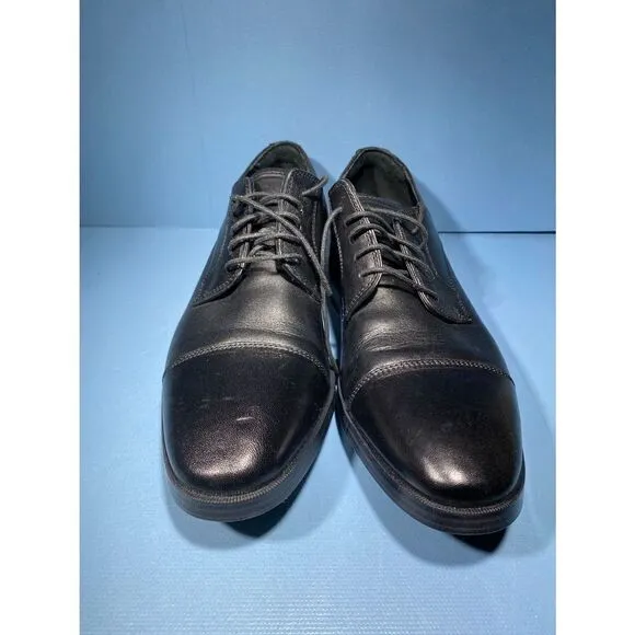 COLE HAAN  Mens GRAND.OS C23770 Black Leather Oxford casual Shoes Sz US 9,5