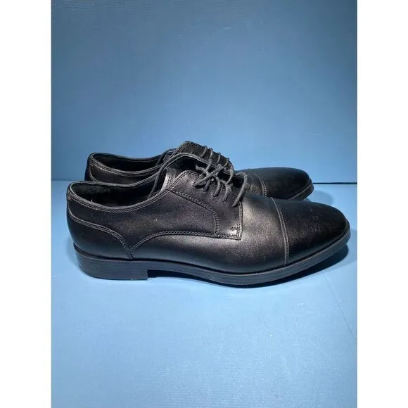 COLE HAAN  Mens GRAND.OS C23770 Black Leather Oxford casual Shoes Sz US 9,5