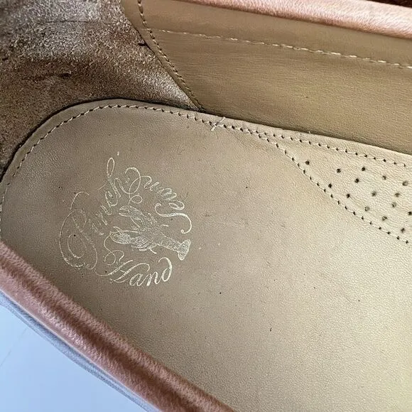 COLE HAAN Mens Grand Pinch Hand Sewn Penny Loafter Shoes Size 11.5 Brown Leather