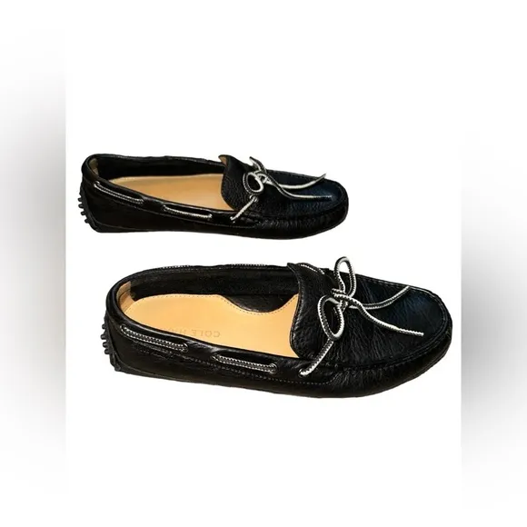Cole Haan Men's Moccasin Slip-On Loafer Black Driving Shoe