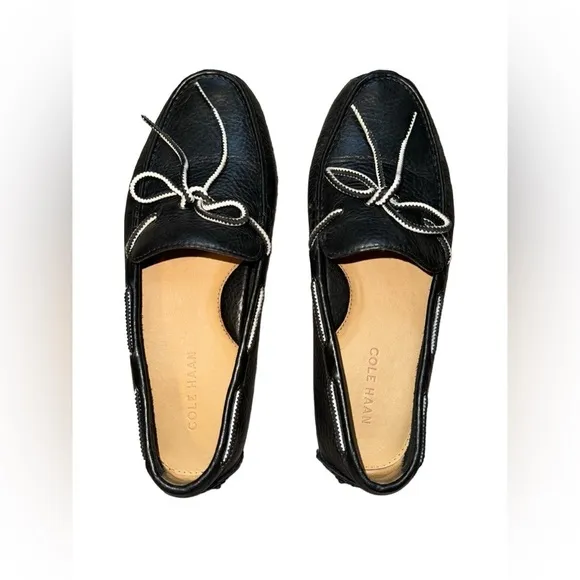 Cole Haan Men's Moccasin Slip-On Loafer Black Driving Shoe