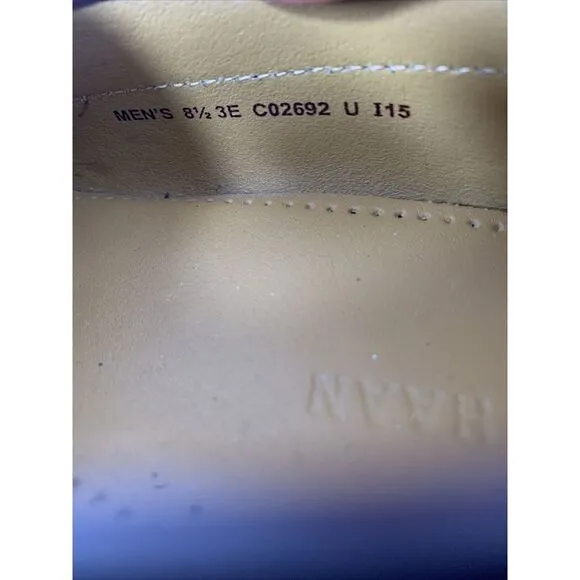 Cole Haan Men's Pinch Shawl Bow II Burgundy‎ Size 8.5 3E Tassel Loafers EUC