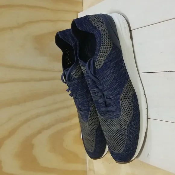 Cole Haan Mens Size 12 M Grandpro Stitchlite Running Shoes Blue Gray