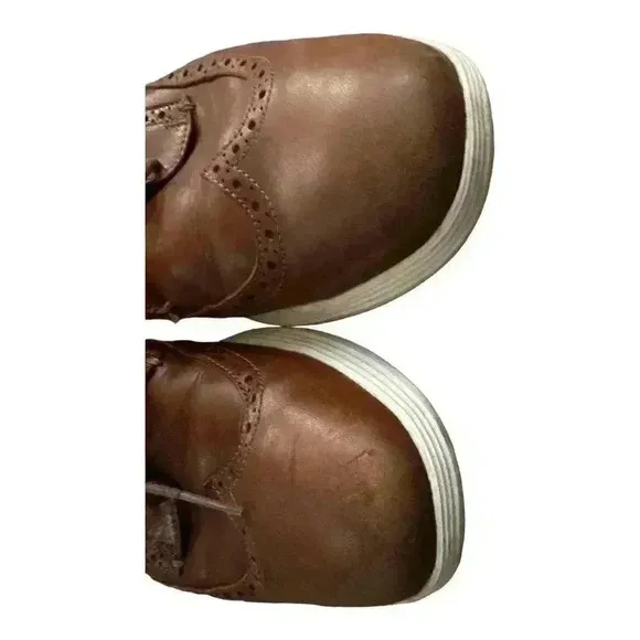 Cole Haan Mens Tan Oxford Wingtip Dress Shoes, Size 11
