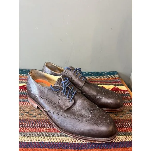 Cole Haan mens Wingtip Leather Lace Up Dress Shoes Mens Size 11.5