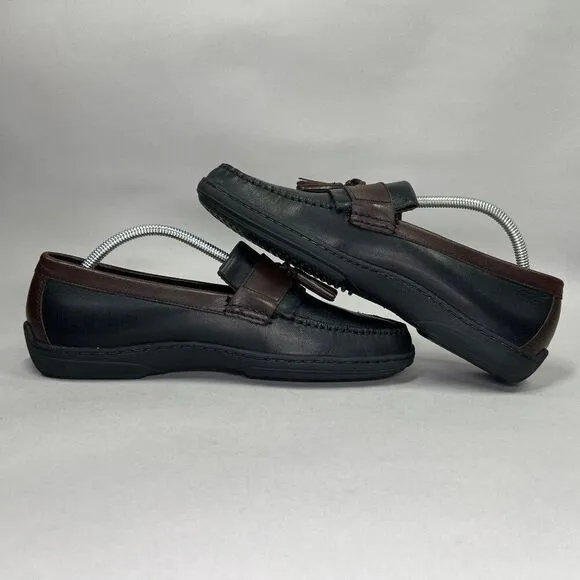Cole Haan Men's Size 9 Black &amp; Brown Leather Tassel Loafers
