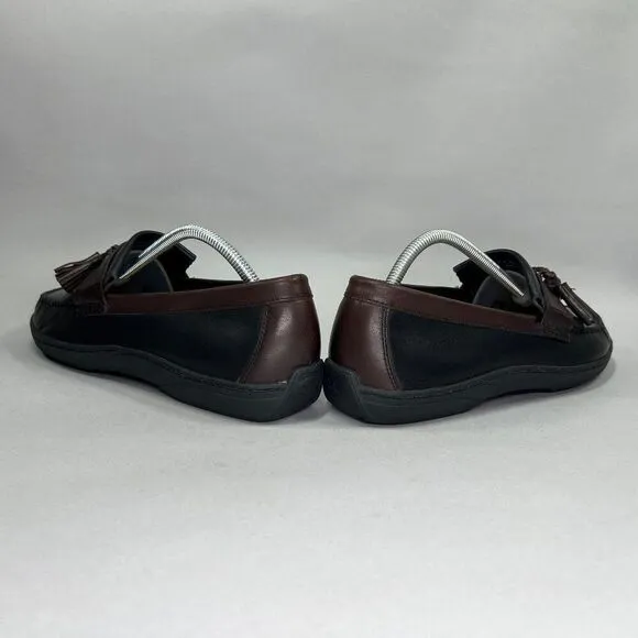 Cole Haan Men's Size 9 Black &amp; Brown Leather Tassel Loafers