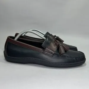 Cole Haan Men's Size 9 Black &amp; Brown Leather Tassel Loafers