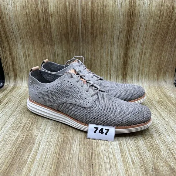 Cole Haan OriginalGrand Men's Size‎ 10.5 M Grey Stichlite Dress Shoes C29734