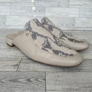 Cole Haan Ryan Snake Python Embossed Leather Mule Slip on Shoe‎ Women's Size 10B