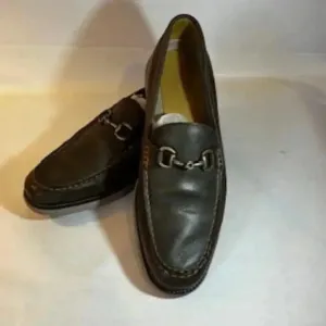 Cole Haan Shoes Grand OS  Leather Slip On Horse Bit Loafers Brown Mens Size 11