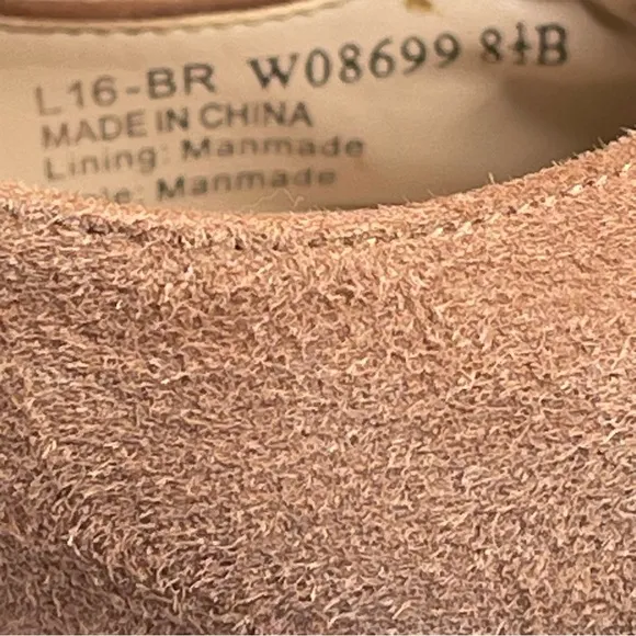 Cole Haan Suede Heels Women’s Size 8.5 Blush Block Heel
