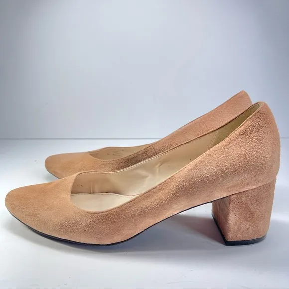 Cole Haan Suede Heels Women’s Size 8.5 Blush Block Heel
