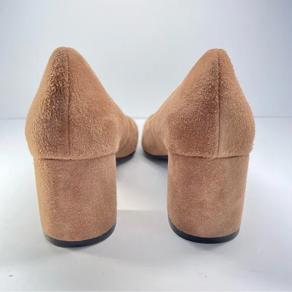 Cole Haan Suede Heels Women’s Size 8.5 Blush Block Heel