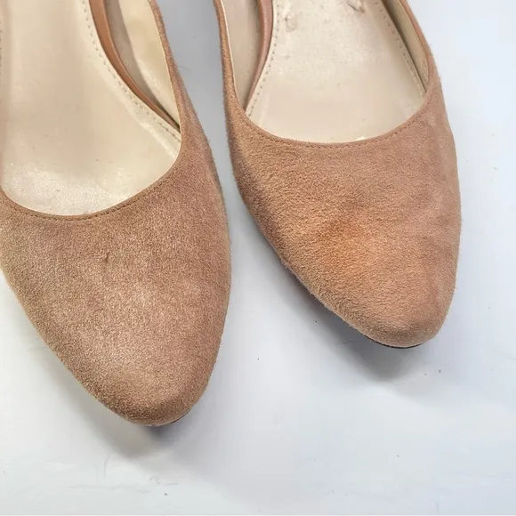 Cole Haan Suede Heels Women’s Size 8.5 Blush Block Heel
