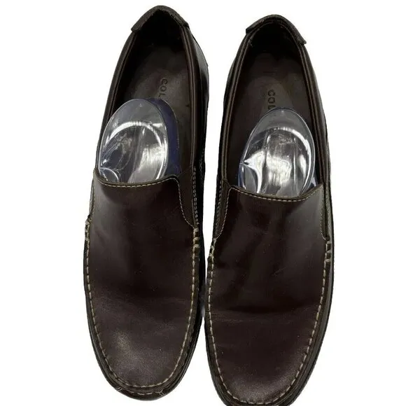 Cole Haan Tucker Venetian Leather Driving Loafer Mens US 13M Brown Slip On Shoes