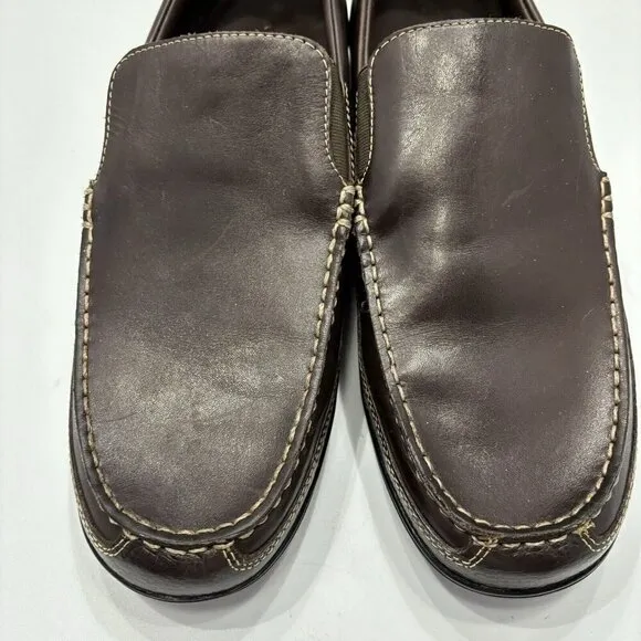 Cole Haan Tucker Venetian Leather Driving Loafer Mens US 13M Brown Slip On Shoes