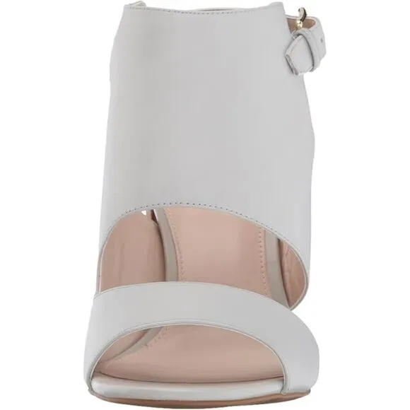 Cole Haan Women's Kathlyn II Ankle Strap Open Toe Bootie Sz 9B Light Gray