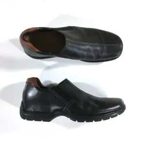 Cole Haan Zeno Split Toe Slip On Shoes Mens Size 10 M Black Brown Leather C24673