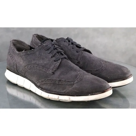 Cole Haan Zero Grand Men's Wingtip Oxford Casual Shoes Size 10 Gray
