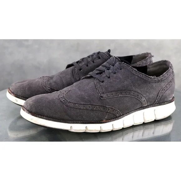 Cole Haan Zero Grand Men's Wingtip Oxford Casual Shoes Size 10 Gray