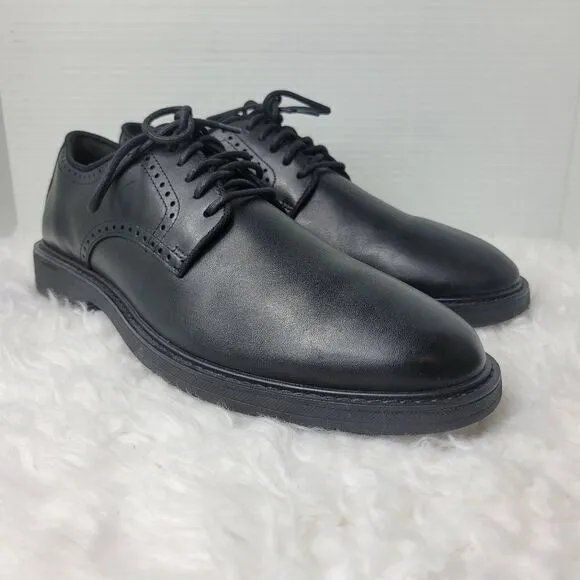 Cole Haan The Go-To Men's Size 11 Black Leather Plain Toe Dress Shoes C34600