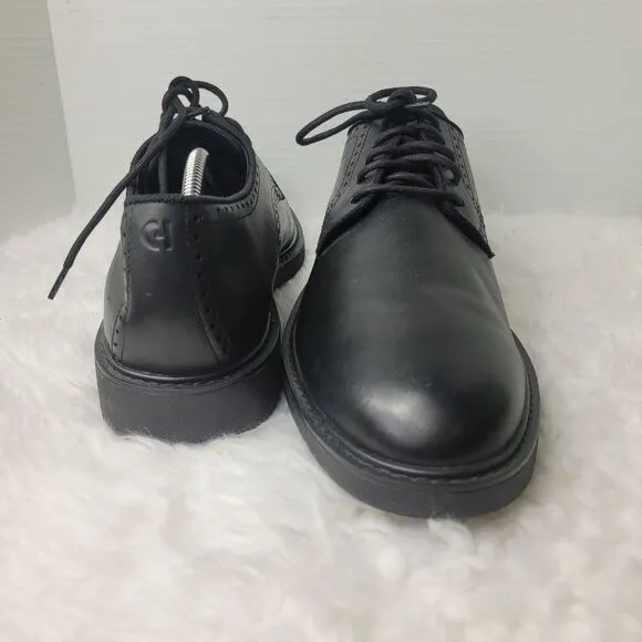 Cole Haan The Go-To Men's Size 11 Black Leather Plain Toe Dress Shoes C34600