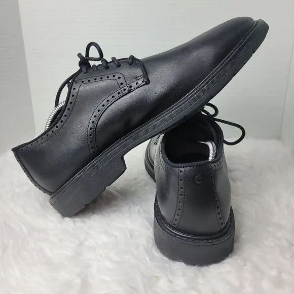 Cole Haan The Go-To Men's Size 11 Black Leather Plain Toe Dress Shoes C34600