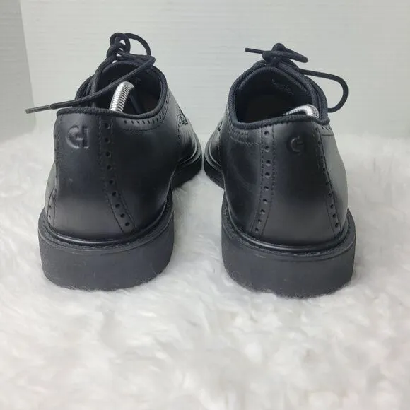 Cole Haan The Go-To Men's Size 11 Black Leather Plain Toe Dress Shoes C34600