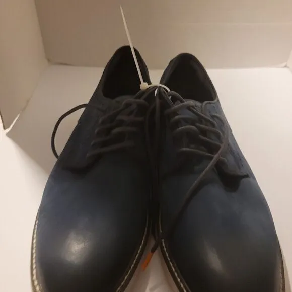 Cole Hann Grand blue Sz 10m Oxford laceup shoe Men's C34470 leather Nwot comfor