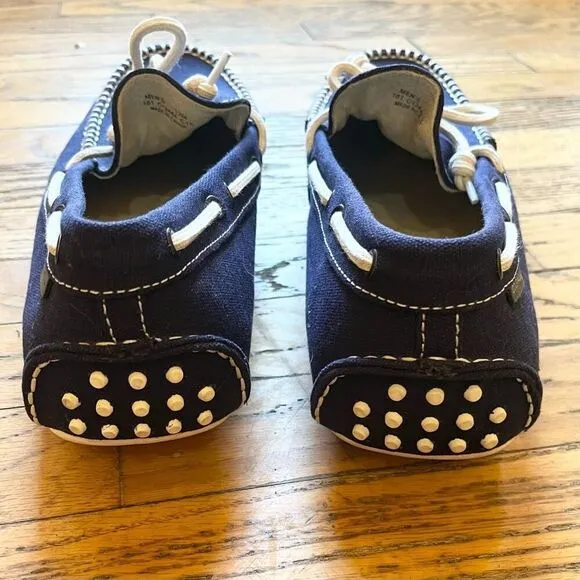 Cole Haan Blue &amp; White Nautical Boat Shoes Loafers C13444 Men’s SZ 12 Worn Once