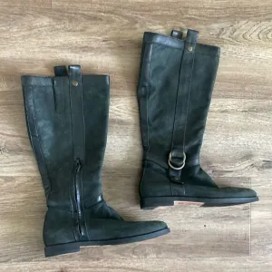 Cole Haan Women's Black Leather Riding Boots Sz 6.5