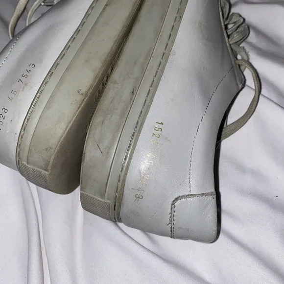 Common Projects Achilles Low Sneakers Size‎ EUR 45 US 12 Grey Distressed