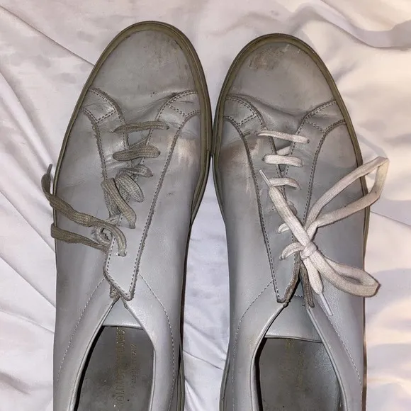 Common Projects Achilles Low Sneakers Size‎ EUR 45 US 12 Grey Distressed